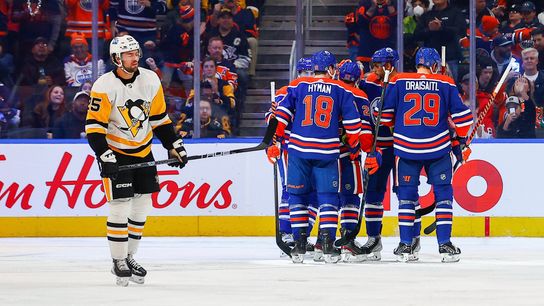 Penguins absorb historically awful period, season's first regulation loss taken in Edmonton, Alberta (Penguins)